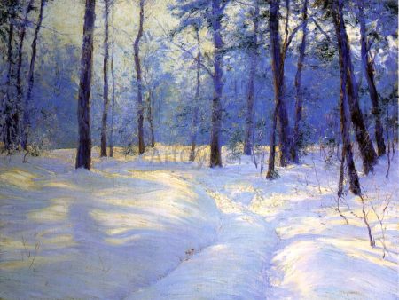 Winter s Golden Glow by Walter Launt Palmer - Hand-Painted Oil Painting on Canvas For Cheap