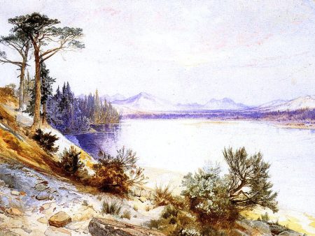 Head of the Yellowstone River by Thomas Moran - Hand-Painted Oil Painting on Canvas Sale