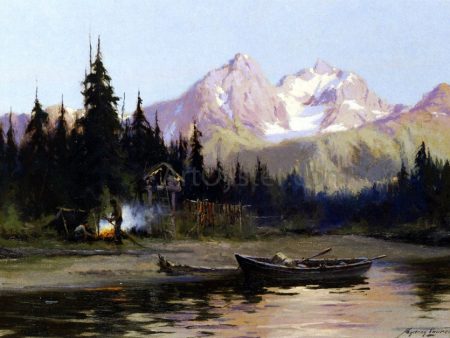 A Northern Frontier by Sydney Laurence - Hand-Painted Oil Painting on Canvas Hot on Sale