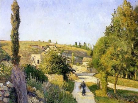 A Landscape at l Hermitage, Pontoise by Camille Pissarro - Hand-Painted Oil Painting on Canvas Online Sale