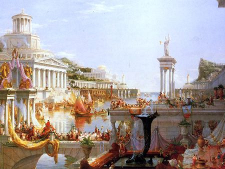 The Course of Empire: Consummation by Thomas Cole - Hand-Painted Oil Painting on Canvas For Sale