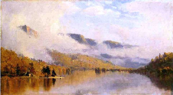 Clearing Storm over Lake George by Sanford Robinson Gifford - Hand-Painted Oil Painting on Canvas on Sale