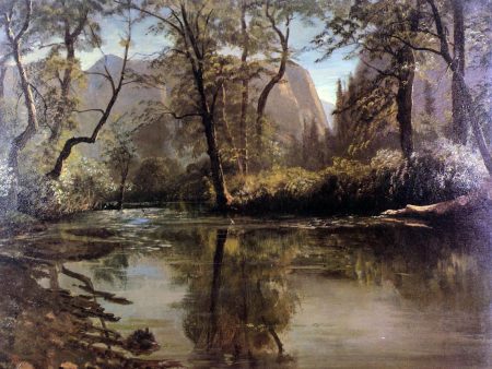 Yosemite Valley, California by Albert Bierstadt - Hand-Painted Oil Painting on Canvas Sale