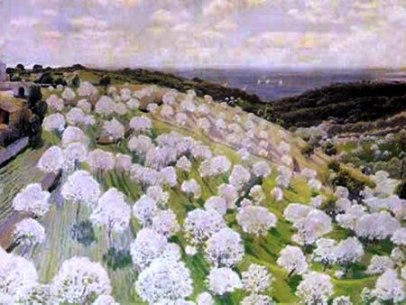 Almendros en Flor by Santiago Rusinol Prats - Hand-Painted Oil Painting on Canvas Supply