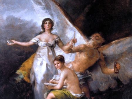 Truth Rescued by Time, Witnessed by History by Francisco Jose de Goya Y Lucientes - Hand-Painted Oil Painting on Canvas Online Sale