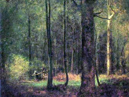 Woods at Montclair by George Inness - Hand-Painted Oil Painting on Canvas on Sale