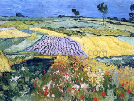 Wheatfields by Vincent Van Gogh - Hand-Painted Oil Painting on Canvas Hot on Sale