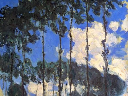 Poplars on the Banks of the Epte by Claude Oscar Monet - Hand-Painted Oil Painting on Canvas Online