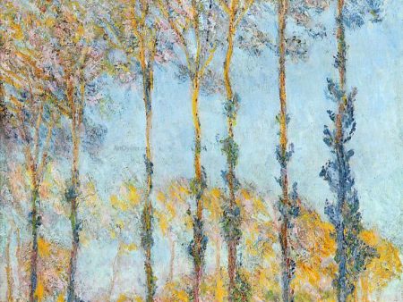 Poplars, White and Yellow Effect by Claude Oscar Monet - Hand-Painted Oil Painting on Canvas Fashion