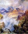 Canyon Mists: Zoroaster Peak [Grand Canyon, Arizona] by Thomas Moran - Hand-Painted Oil Painting on Canvas Hot on Sale