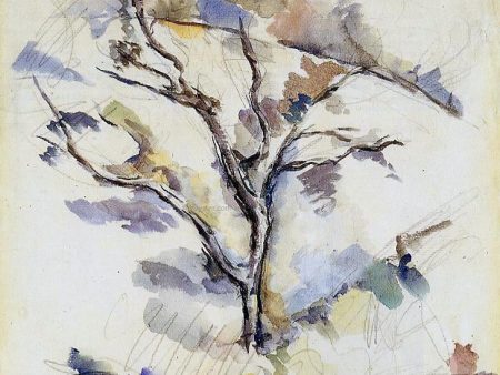 The Oak Tree by Paul Cezanne - Hand-Painted Oil Painting on Canvas Sale