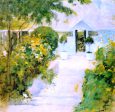 A Garden Path by John Twachtman - Hand-Painted Oil Painting on Canvas Sale