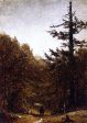 A Forest Road by Sanford Robinson Gifford - Hand-Painted Oil Painting on Canvas on Sale