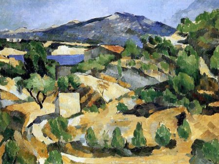 A Mountains in Provence (near L Estaque) by Paul Cezanne - Hand-Painted Oil Painting on Canvas Online Hot Sale