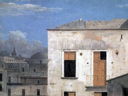 Buildings in Naples by Thomas Jones - Hand-Painted Oil Painting on Canvas For Cheap