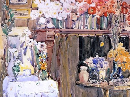 The Altar and the Shrine by Frederick Childe Hassam - Hand-Painted Oil Painting on Canvas Discount