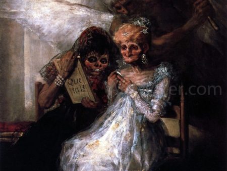 Time and the Old Women by Francisco Jose de Goya Y Lucientes - Hand-Painted Oil Painting on Canvas For Cheap