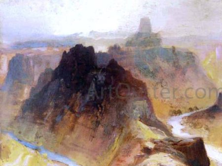 Grand Canyon, Utah by Thomas Moran - Hand-Painted Oil Painting on Canvas For Discount