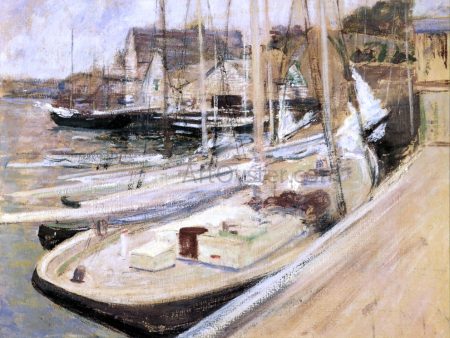 A Fishing Boat at Gloucester by John Twachtman - Hand-Painted Oil Painting on Canvas Sale