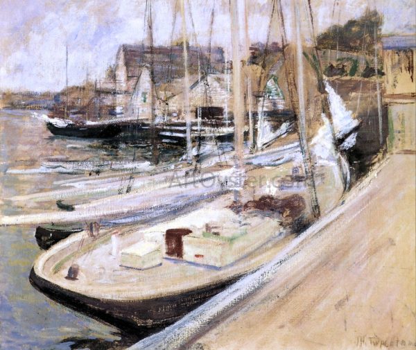 A Fishing Boat at Gloucester by John Twachtman - Hand-Painted Oil Painting on Canvas Sale