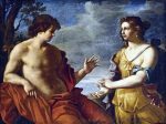 Apollo and the Cumaean Sibyl by Giovanni Domenico Cerrini - Hand-Painted Oil Painting on Canvas Online