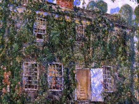 A Home Sweet Home Cottage, East Hampton by Frederick Childe Hassam - Hand-Painted Oil Painting on Canvas Online Hot Sale