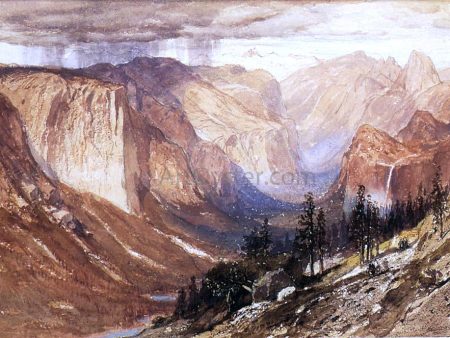 Yosemite Valley, California by Jr. Samuel Colman - Hand-Painted Oil Painting on Canvas Discount