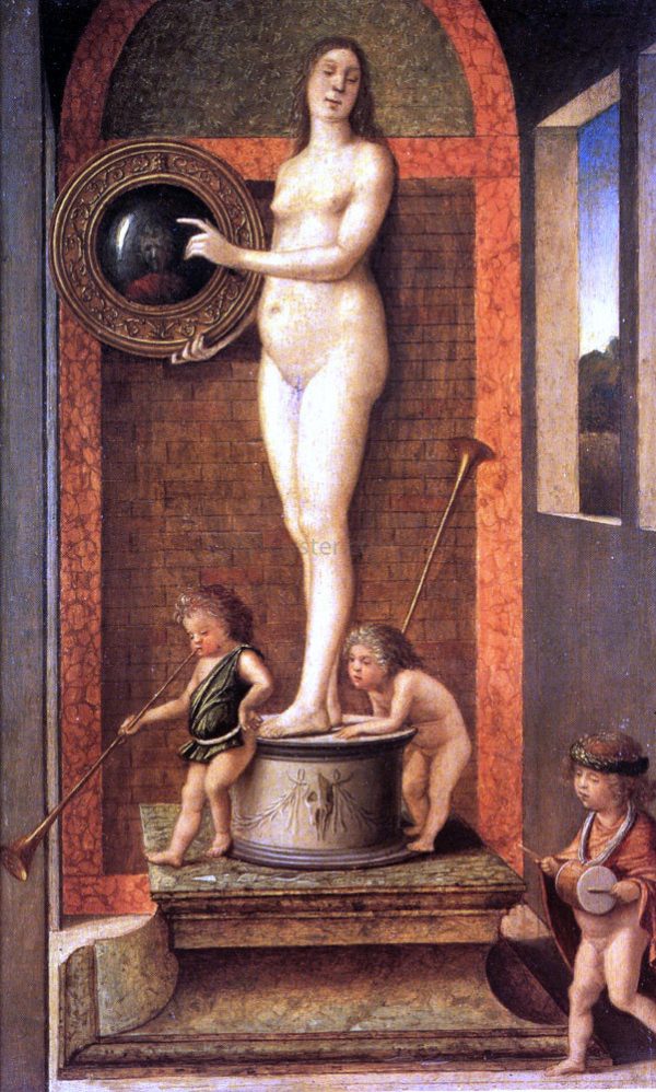 Allegory of Vanitas by Giovanni Bellini - Hand-Painted Oil Painting on Canvas Fashion