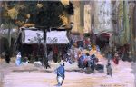 A Street Corner in Paris by Robert Henri - Hand-Painted Oil Painting on Canvas Online Sale