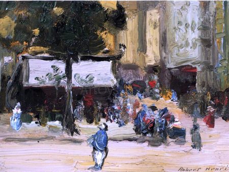 A Street Corner in Paris by Robert Henri - Hand-Painted Oil Painting on Canvas Online Sale