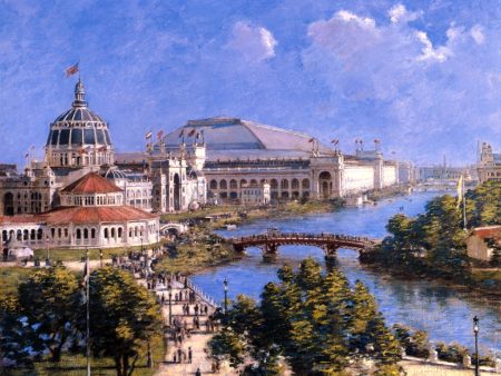 World s Columbian Exposition by Theodore Robinson - Hand-Painted Oil Painting on Canvas Sale