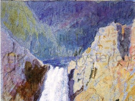 Yosemite Valley, Yellowstone Park by William Stanley Haseltine - Hand-Painted Oil Painting on Canvas on Sale