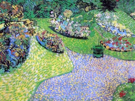 A Garden in Auvers by Vincent Van Gogh - Hand-Painted Oil Painting on Canvas Online Sale