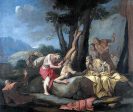 Apollo and Marsyas by Giulio Carpioni - Hand-Painted Oil Painting on Canvas Fashion