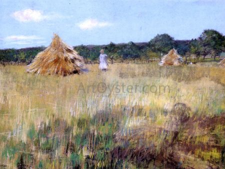 Grain Field, Shinnecock Hills by William Merritt Chase - Hand-Painted Oil Painting on Canvas For Sale