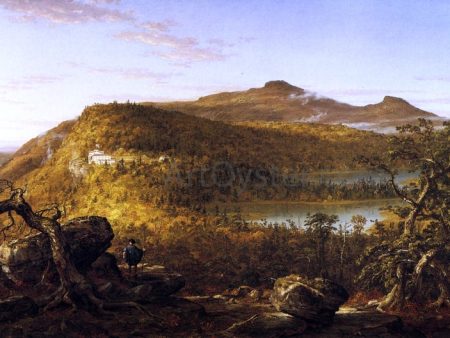 A View of the Two Lakes and Mountain House, Catskill Mountains, Morning by Thomas Cole - Hand-Painted Oil Painting on Canvas Cheap