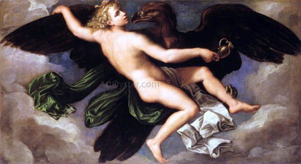 The Rape of Ganymede by Girolamo Da Carpi - Hand-Painted Oil Painting on Canvas Supply