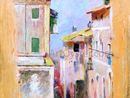 A Mediterranean View by Theodore Robinson - Hand-Painted Oil Painting on Canvas Supply