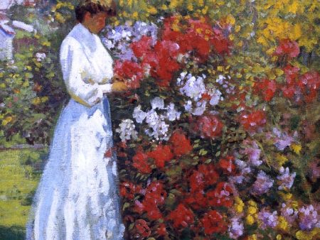 Working in the Garden by Arthur Merton Hazard - Hand-Painted Oil Painting on Canvas Supply