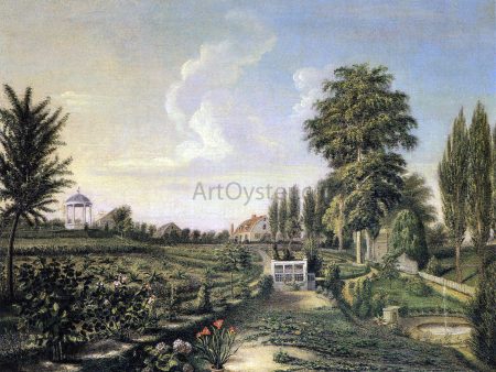 View of the Garden at Belfield by Charles Willson Peale - Hand-Painted Oil Painting on Canvas Cheap