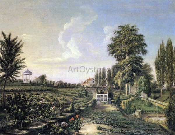 View of the Garden at Belfield by Charles Willson Peale - Hand-Painted Oil Painting on Canvas Cheap