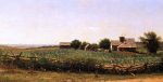 Farm by the Shore by Thomas Worthington Whittredge - Hand-Painted Oil Painting on Canvas Hot on Sale