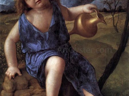 Young Bacchus by Giovanni Bellini - Hand-Painted Oil Painting on Canvas For Discount