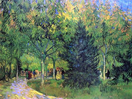 A Lane in the Public Garden at Arles by Vincent Van Gogh - Hand-Painted Oil Painting on Canvas Online