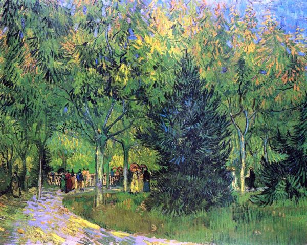 A Lane in the Public Garden at Arles by Vincent Van Gogh - Hand-Painted Oil Painting on Canvas Online