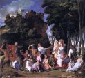 The Feast of the Gods by Giovanni Bellini - Hand-Painted Oil Painting on Canvas Online