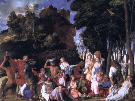 The Feast of the Gods by Giovanni Bellini - Hand-Painted Oil Painting on Canvas Online