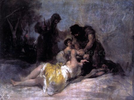 Scene of Rape and Murder by Francisco Jose de Goya Y Lucientes - Hand-Painted Oil Painting on Canvas For Discount