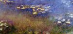 Agapanthus (center panel) by Claude Oscar Monet - Hand-Painted Oil Painting on Canvas Online Sale