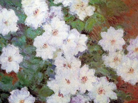 Clematis by Claude Oscar Monet - Hand-Painted Oil Painting on Canvas For Cheap